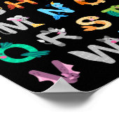 Dieren Alfabet Leren ABC Dieren Poster (Hoek)