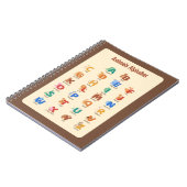 Dieren Alphabet School Onderwijs Leren Notitieboek (Linkerzijde)