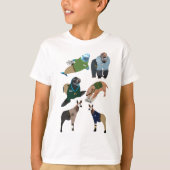 Dieren als veehouders t-shirt (Voorkant)