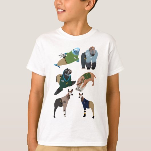 Dieren als veehouders t-shirt (Voorkant)
