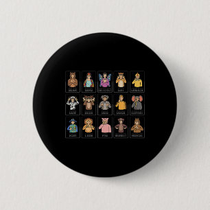 Dieren ASL Handgebaar Dieren Doof Gehoorverlies Ronde Button 5,7 Cm