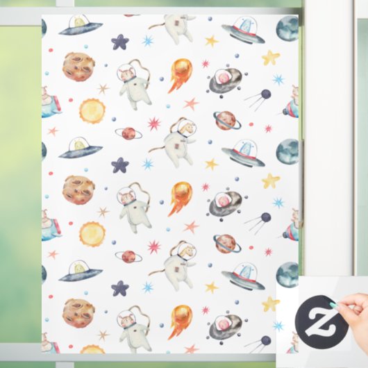 Dieren Astronaut Raamsticker (Huis)