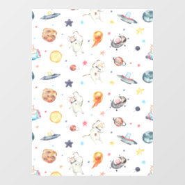 Dieren Astronaut Raamsticker