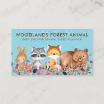 Dieren Baby Beer Fox Raccoon Konijn blauw