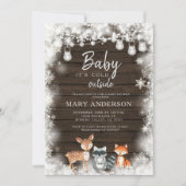 Dieren Baby shower Het is een koude douche Kaart (Voorkant)