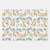 Dieren Baby Shower Inpakpapier Vel (Voorkant 2)