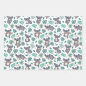 Dieren Baby Shower Inpakpapier Vel (Voorkant)