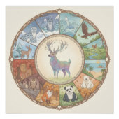 Dieren beeldposter perfect poster (Voorkant)