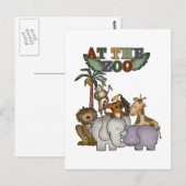 Dieren bij de de T-shirts en Giften van de Briefkaart (Voorkant / Achterkant)