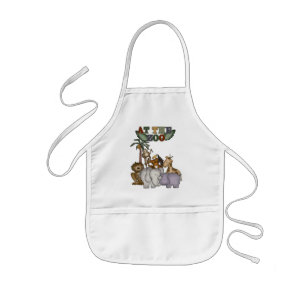 Dieren bij de de T-shirts en Giften van de Dierent Kinder Schort