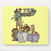 Dieren bij de de T-shirts en Giften van de Dierent Muismat (Voorkant)