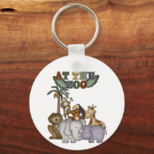 Dieren bij de de T-shirts en Giften van de Dierent Sleutelhanger (Voorkant)