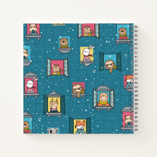 Dieren bij het raam notitieboek (Achterkant)