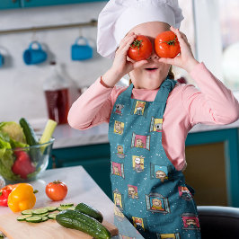 Dieren bij het raam schort
