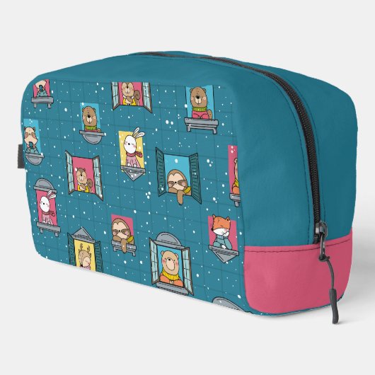 Dieren bij het raam toilettasje (Rechterhoek)