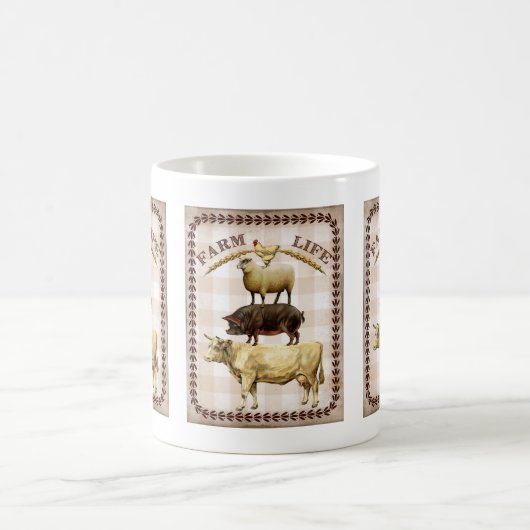 dieren Boerderij leven Nostalgische koffie mok (Center)