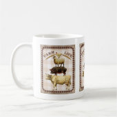  dieren Boerderij leven Nostalgische koffie mok (Links)