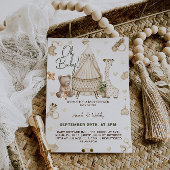 Dieren Boho Baby Shower Uitnodiging