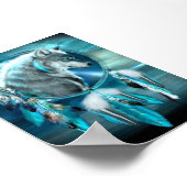 Dieren Borduurwerk Diamant schilderij Kits Wolf Poster (Hoek)