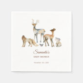 Dieren Bos Baby Shower Servet (Voorkant)