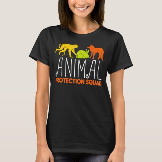 Dieren boven mensen Reddingsconserv Dierenactivist T-shirt (Voorkant)