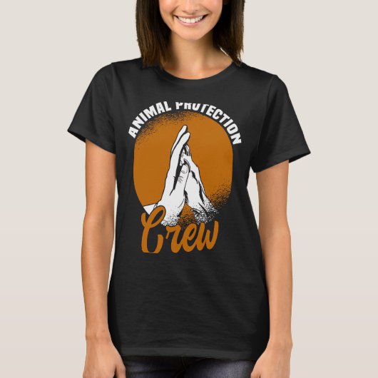 Dieren boven mensen Reddingsconserv Dierenactivist T-shirt (Voorkant)