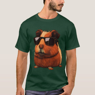 Dieren Cavia Draagt Zonnebril T-shirt