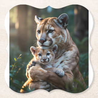 Dieren Coaster, Safari Huisdecoratie. Kartonnen Onderzetters