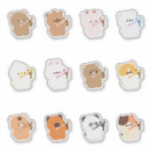 Dieren Cupido Sticker (Voorkant)