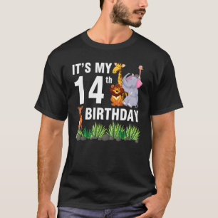 Dieren Dans Samen Gelukkig 14 jaar Het is mijn 14d T-shirt