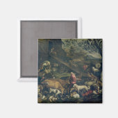 Dieren die de ark binnenkomen (olie op doek) magneet (Voorkant / Achterkant)