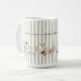 Dieren die drankjes drinken met een fantasievol ti koffiemok