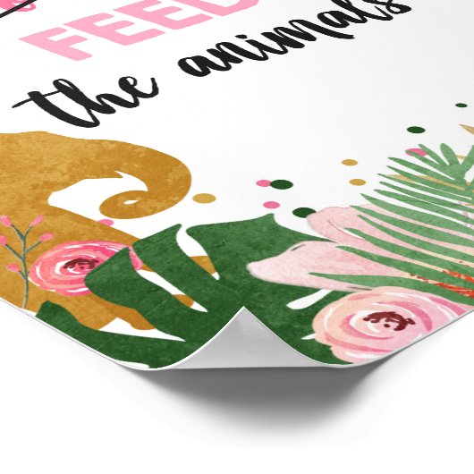 Dieren die geen veilige dieren hebben, mogen niet  poster (Hoek)