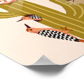 Dieren die leven in een cactus voor kinderen poster (Hoek)