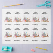 Dieren die partij zijn - Dieren op geboortedag Tissuepapier (Craft)