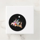 Dieren die partij zijn - Schuddieren met een parti Bedankjes Labels (In situ)