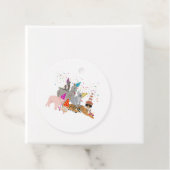 Dieren die partij zijn - Schuddieren met een parti Bedankjes Labels (In situ)