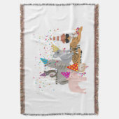 Dieren die partij zijn - Schuddieren met een parti Deken (Voorkant Verticaal)