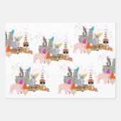 Dieren die partij zijn - Schuddieren met een parti Inpakpapier Vel (Voorkant 3)