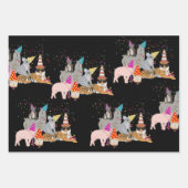 Dieren die partij zijn - Schuddieren met een parti Inpakpapier Vel (Voorkant 3)