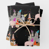 Dieren die partij zijn - Schuddieren met een parti Inpakpapier Vel (In situ)