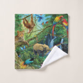 Dieren die samenleven werpen kussen bad handdoek (Wasdoekje)