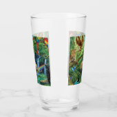 Dieren die samenleven werpen kussen glas (Links)