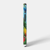 Dieren die samenleven werpen kussen iPhone hoesje (Linkerkant)