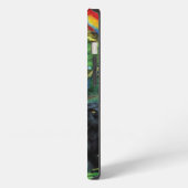 Dieren die samenleven werpen kussen iPhone hoesje (Linkerkant)