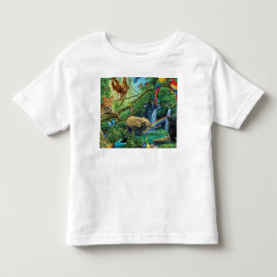 Dieren die samenleven werpen kussen kinder shirts