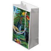 Dieren die samenleven werpen kussen klein cadeauzakje (Achterkant Gekanteld)