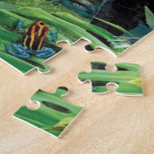 Dieren die samenleven werpen kussen legpuzzel (Zijkant)