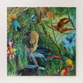 Dieren die samenleven werpen kussen legpuzzel (Horizontaal)