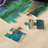 Dieren die samenleven werpen kussen legpuzzel (Zijkant)